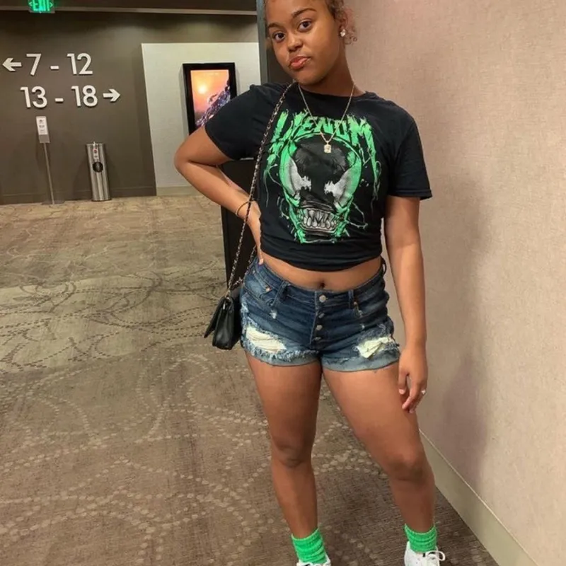 Women Casual Loose Plus Size Round Neck Short-sleeved Graphic Printed T-shirt