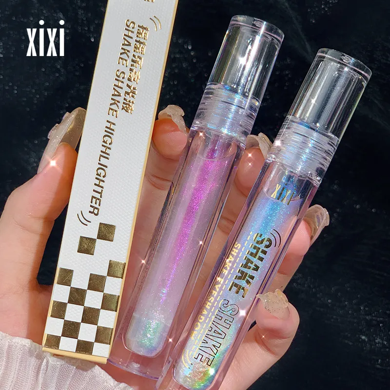 Fashion High-Gloss Liquid Pearlscent Glitter Bright Crystal Liquid Eye Shadow Highlighter