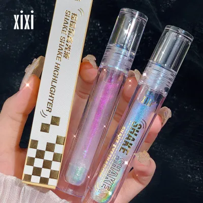 Fashion High-Gloss Liquid Pearlscent Glitter Bright Crystal Liquid Eye Shadow Highlighter