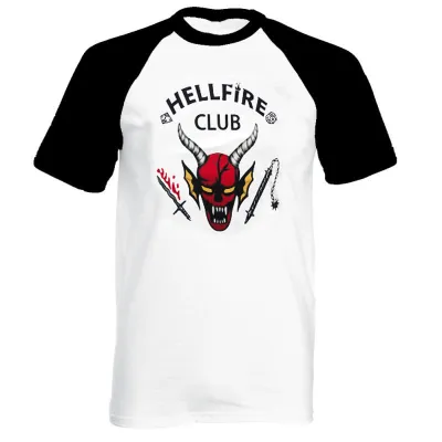Men'S And Women'S Casual Unisex Printed Short-Sleeved Stitching Contrast Color Raglan T-Shirt