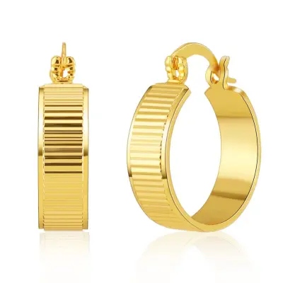 Retro Copper Plating Minimalist Design Earrings
