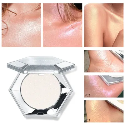 3 Color Professional Face Body Shimmer Contour Highlighting Powder