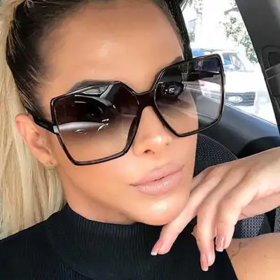 Fashion Big Frame Gradient Design Women Sunglasses